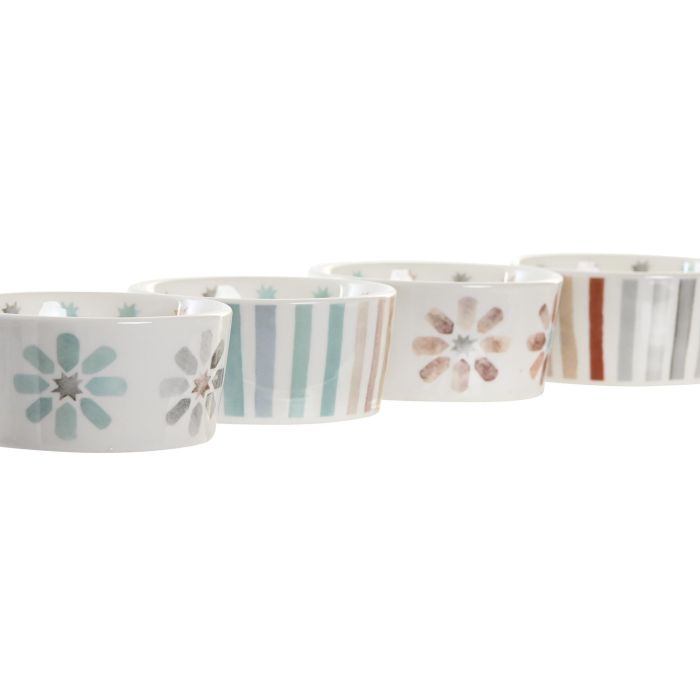 DKD Home Decor Aperitivo Gres Bambú Multicolor Natural Colección Casablanca 2022 Urban Set 5 Piezas 19.7 x 1 x 19.7 cm 3