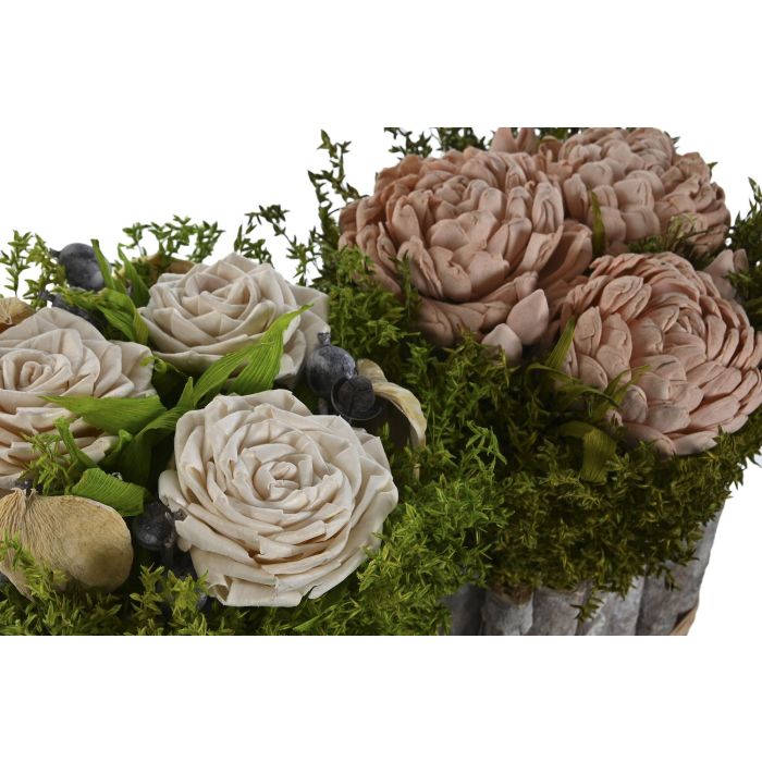 Planta Decorativa Home ESPRIT Flor 18 x 18 x 24 cm (2 Unidades) 1