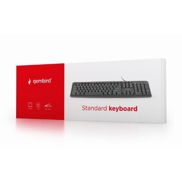 GEMBIRD KB-U-103-ES Teclado USB Español Negro Hogar