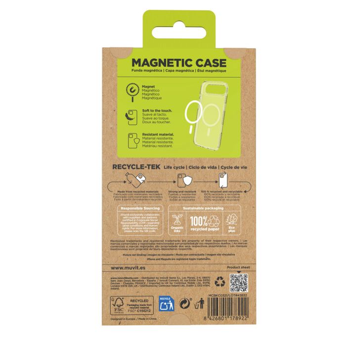 Funda para Móvil Muvit for Change iPhone Air Transparente 1 Funda para Móvil Muvit for Change iPhone Air Transparente 1