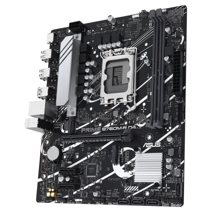 Asus B760M-R D4 Placa Base Micro ATX Socket 1700 DDR4 PCIe 4.0 4 Asus B760M-R D4 Placa Base Micro ATX Socket 1700 DDR4 PCIe 4.0 4