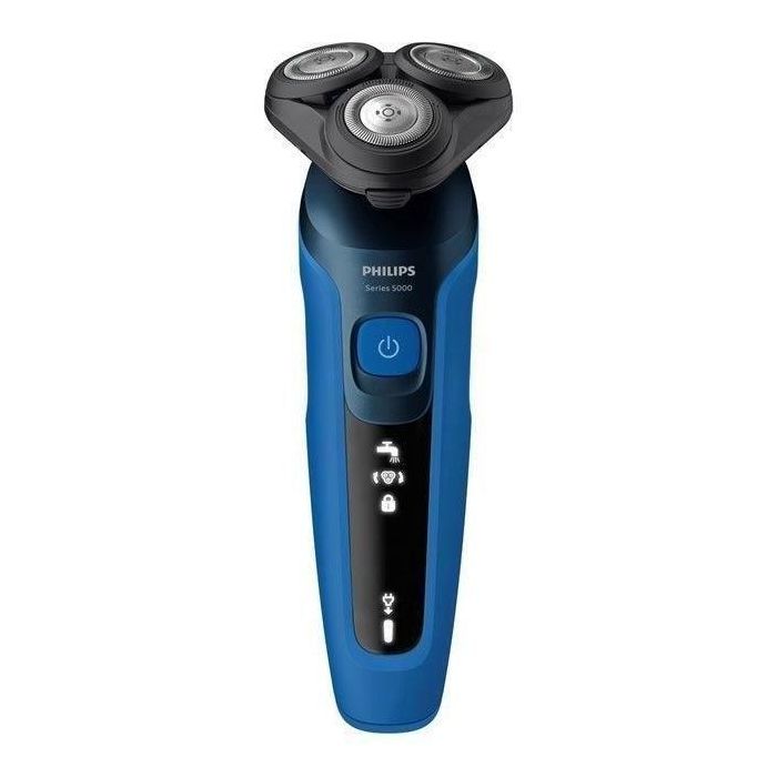 Philips SHAVER Series 5000 S5466/17 Afeitadora Eléctrica Rotativa, Uso en Seco y Húmedo, Recortadora Integrada, Negro/Azul 1 Philips SHAVER Series 5000 S5466/17 Afeitadora Eléctrica Rotativa, Uso en Seco y Húmedo, Recortadora Integrada, Negro/Azul 1