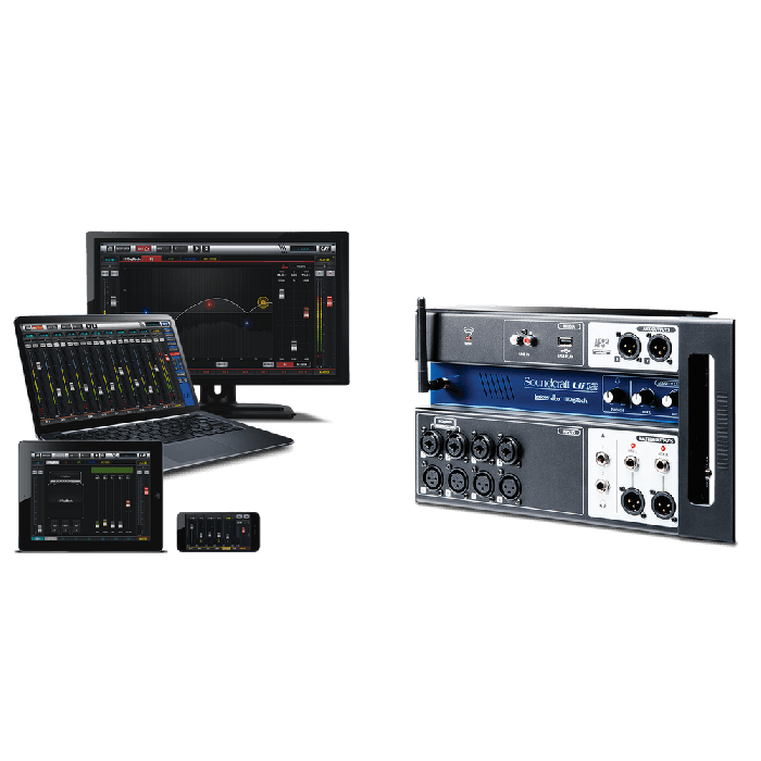 Soundcraft Ui12 Mezclador Digital Wi-Fi Controlado Remotamente por Tablet/PC/Smartphone con Procesamiento HARMAN dbx Lexicon