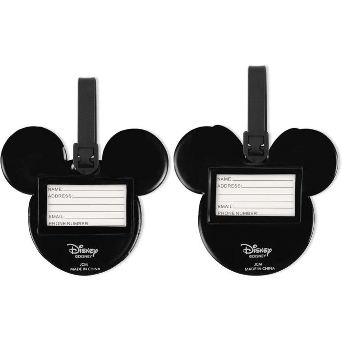 PEERS HARDY Set 2 Etiquetas de Equipaje Mickey & Minnie Disney Silicona Alta Calidad 2