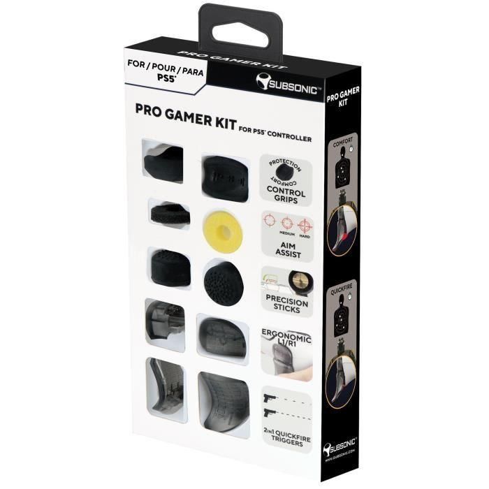 Kit de personalización de mando - SUBSONIC - Paquete Pro Gamer - Accesorios para eSports - Para mando de PS5 1 Kit de personalización de mando - SUBSONIC - Paquete Pro Gamer - Accesorios para eSports - Para mando de PS5 1