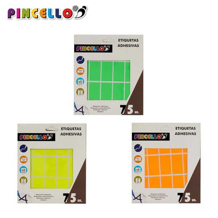 Etiquetas Adhesivas 25X45Mm Rect Surtidos 5Pag Pincello (120 Unidades) 1 Etiquetas Adhesivas 25X45Mm Rect Surtidos 5Pag Pincello (120 Unidades) 1