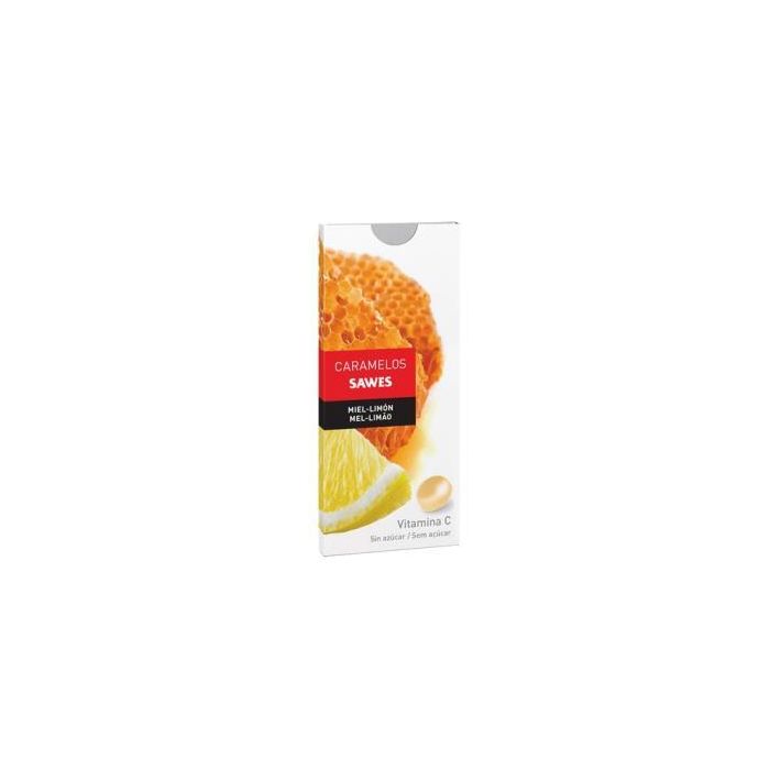 SAWES Caramelos Balsam sin Azúcar Miel Limón Vitamina C 22g