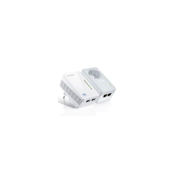 TP-LINK TL-WPA4226 KIT Powerline Wi-Fi AV600 Twin Pack (TL-PA4020P & TL-WPA4220), 300Mbps Wi-Fi, 600Mbps Powerline, 2 Puertos