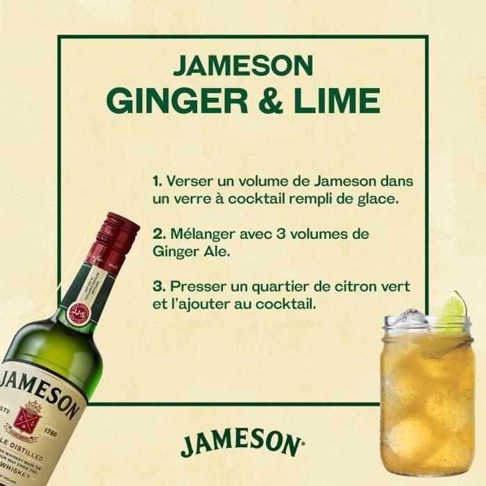 JAMESON Irlanda Estándar Whisky Galón Swing 4.5L 4