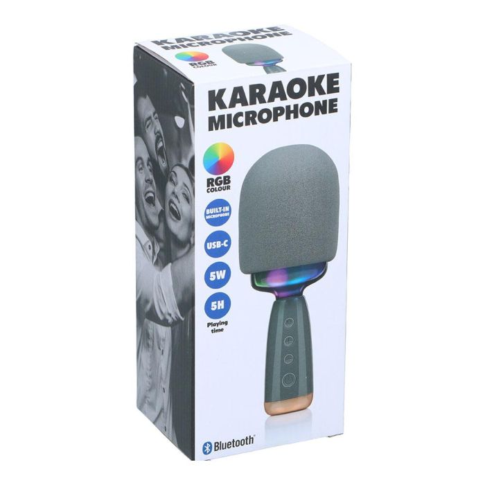 Micrófono karaoke con altavoz, 5 W 7,5 x 7,5 x 22 cm 3 Micrófono karaoke con altavoz, 5 W 7,5 x 7,5 x 22 cm 3