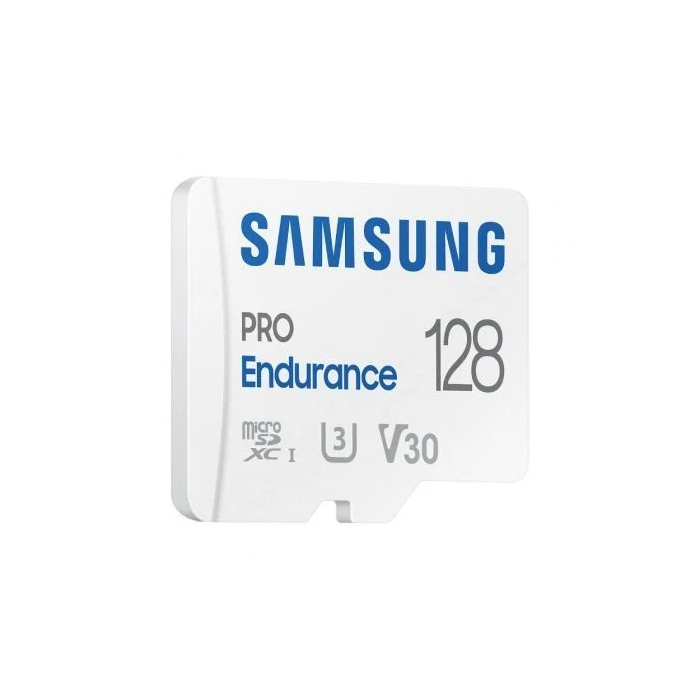 Samsung MB-MJ128KA/EU Tarjeta de Memoria microSD PRO Endurance 128GB Clase 10 U3 V30 con Adaptador SD, Resistencia Extrema Grabación Continua hasta 140.000 Horas, 100MBs Lectura 3