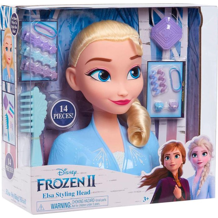 Just Play 32806 Cabeza para Peinar y Estilizar Disney Frozen 2 Elsa. Incluye 17 Accesorios de Peluquería para Niñas y Niños +3 Años 2 Just Play 32806 Cabeza para Peinar y Estilizar Disney Frozen 2 Elsa. Incluye 17 Accesorios de Peluquería para Niñas y Niños +3 Años 2