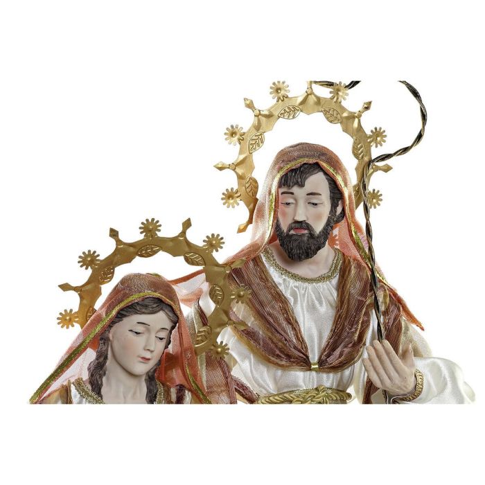 Nacimiento Navidad Tradicional DKD Home Decor Blanco Dorado 28 x 90 x 48 cm 1