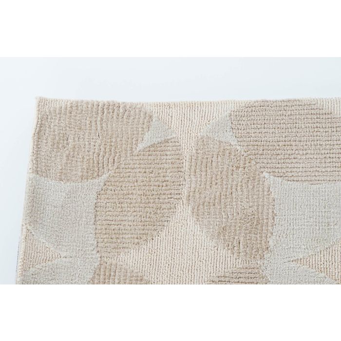 Alfombra DKD Home Decor Beige Poliéster Algodón Círculos (120 x 180 x 0.9 cm) 1