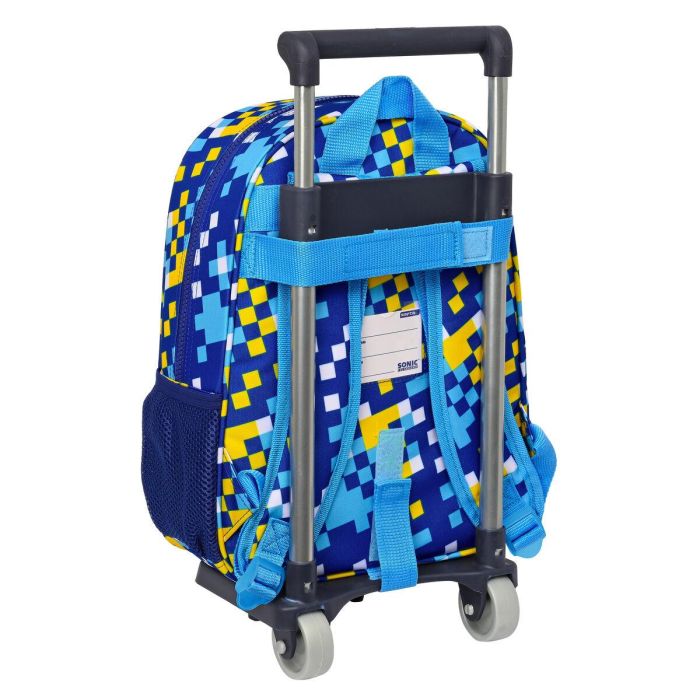 Mochila Escolar con Ruedas Sonic Speed 26 x 34 x 11 cm Azul 2