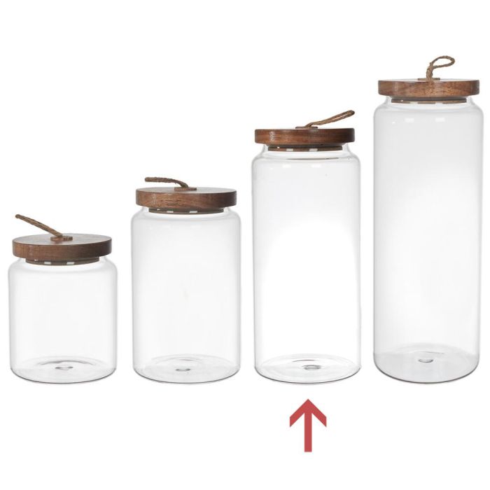 Bote Con Tapa Acacia Home Deco Factory altura 23 cm 3 Bote Con Tapa Acacia Home Deco Factory altura 23 cm 3