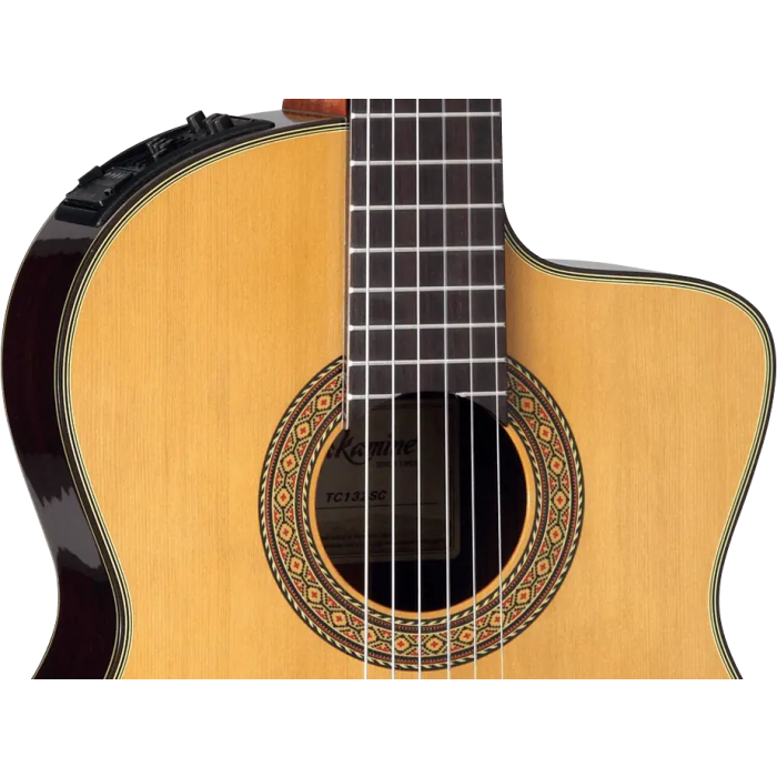 Takamine Guitarra Clasica EC132SC E/A Natural Cutaway CT4Dx 2