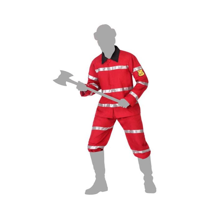 Disfraz Bombero Hombre Adulto Rojo XL 2 Disfraz Bombero Hombre Adulto Rojo XL 2