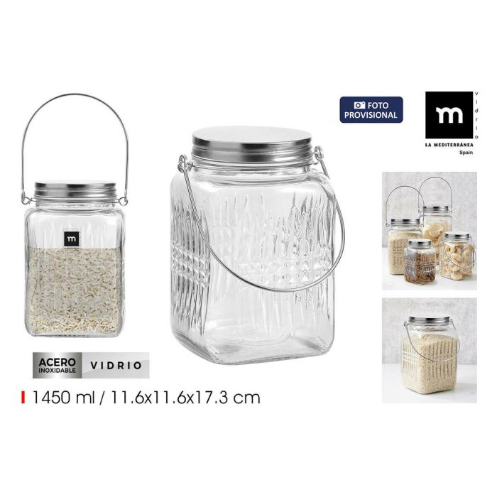 Tarro de Cristal La Mediterránea 1,45 L (12 Unidades) 3 Tarro de Cristal La Mediterránea 1,45 L (12 Unidades) 3