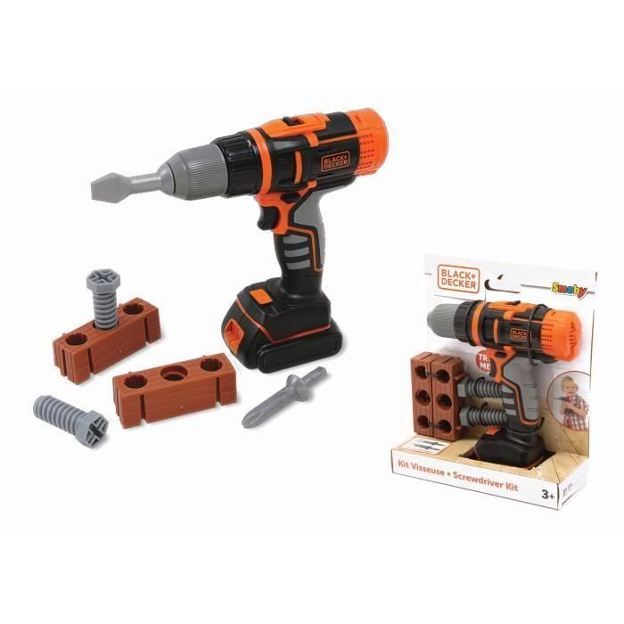 Smoby - Black+Decker - Taladro atornillador mecánico 1 Smoby - Black+Decker - Taladro atornillador mecánico 1