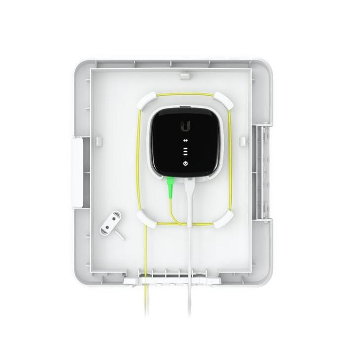 Ubiquiti UFiber Caja Terminal Exterior IPX5 Resistente Intemperie con Protección Robusta para Dispositivos y Montaje en Poste 2 Ubiquiti UFiber Caja Terminal Exterior IPX5 Resistente Intemperie con Protección Robusta para Dispositivos y Montaje en Poste 2