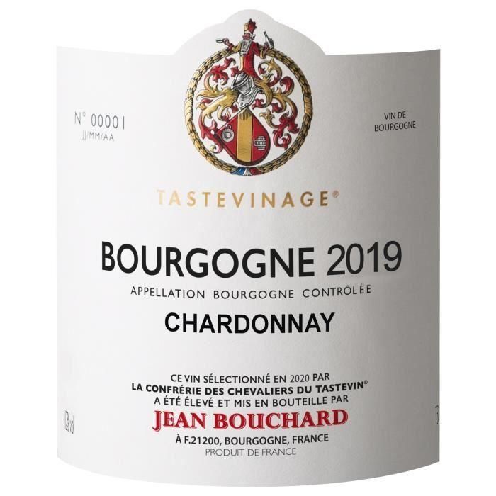 Jean Bouchard 2018 Bourgogne Chardonnay - Vino blanco de Borgoña - Tastevinage 1 Jean Bouchard 2018 Bourgogne Chardonnay - Vino blanco de Borgoña - Tastevinage 1