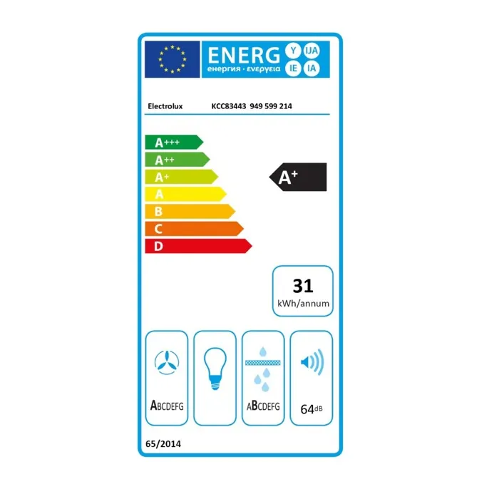 Electrolux Placa de inducción KCC83443 de 78 cm con 4 quemadores, 7350 W, color negro 1