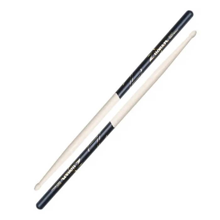 Zildjian Baquetas 5A Hickory Dip Natural Negro Hickory Diámetro .560" Longitud 16" 1