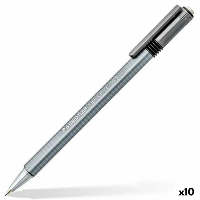 Portaminas Staedtler Triplus Micro 774 Gris 0,5 mm (3 Piezas) (10 Unidades) 2 Portaminas Staedtler Triplus Micro 774 Gris 0,5 mm (3 Piezas) (10 Unidades) 2