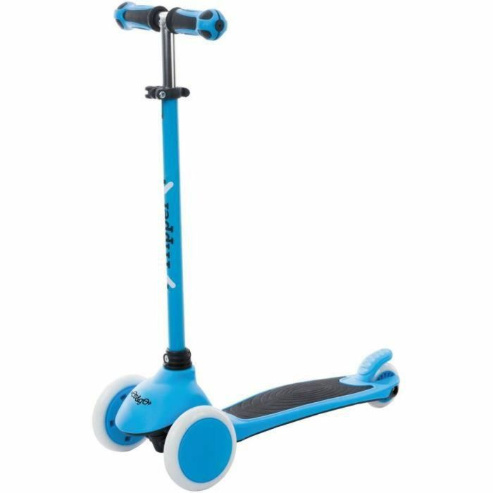 Mondo Scooter On and Go Tripper 3 ruedas invertidas iluminadas, dirección por peso, manillar regulable, hasta 30kg, ABEC-5, azul 2 Mondo Scooter On and Go Tripper 3 ruedas invertidas iluminadas, dirección por peso, manillar regulable, hasta 30kg, ABEC-5, azul 2