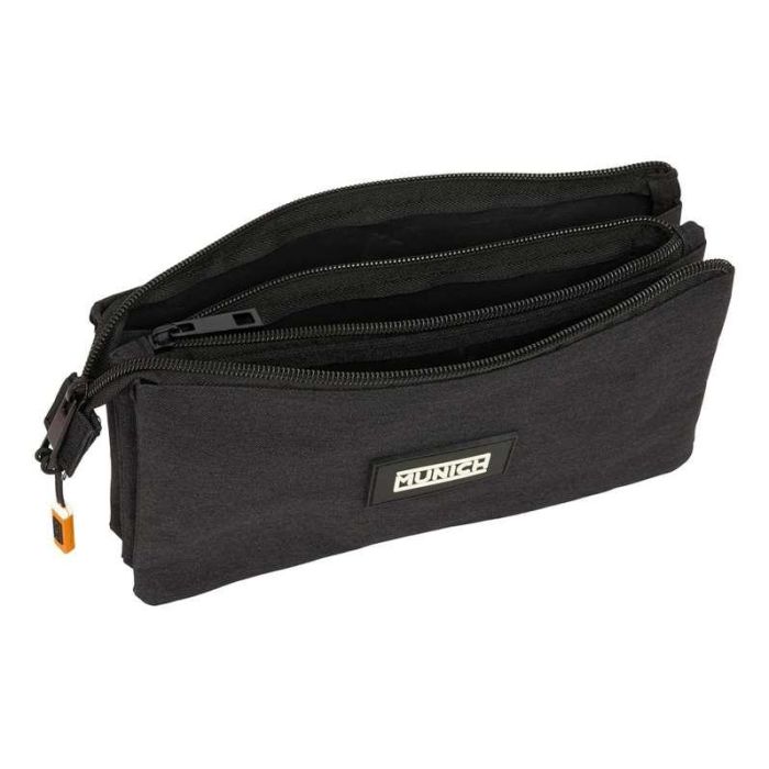 Portatodo Triple Munich Lagoon Negro 22 x 12 x 3 cm 1