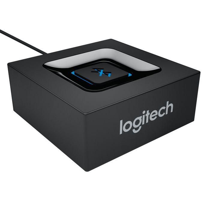 Logitech Adaptador de Audio Bluetooth para Altavoces, Convierte Sistema de Sonido en Inalámbrico, Conexión Multipunto RCA 3.5mm 3