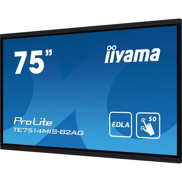 iiyama PROLITE TE7514MIS-B2AG Pantalla plana para señalización digital 190,5 cm (75") LCD Wifi 435 cd / m² 4K Ultra HD Negro Pantalla táctil Procesador incorporado Android 24/7 3 iiyama PROLITE TE7514MIS-B2AG Pantalla plana para señalización digital 190,5 cm (75") LCD Wifi 435 cd / m² 4K Ultra HD Negro Pantalla táctil Procesador incorporado Android 24/7 3