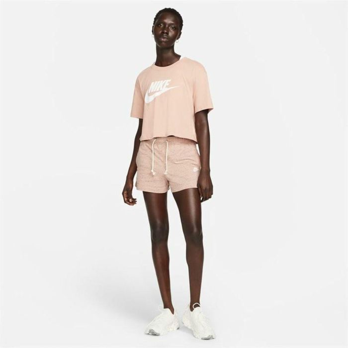 Pantalones Cortos Deportivos para Mujer Nike Gym Vintage Salmón 1