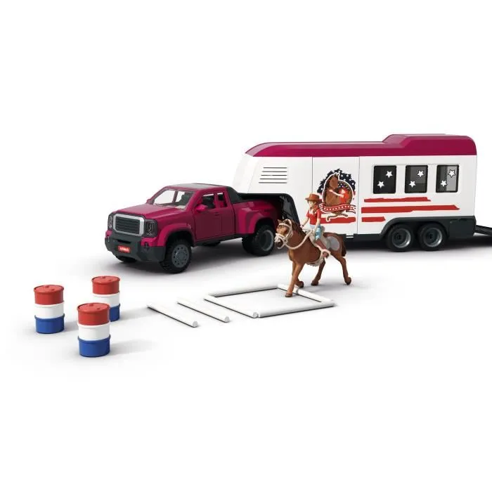 Schleich 42705 Figura de Camioneta y Remolque Ecuestre Horse Club Series