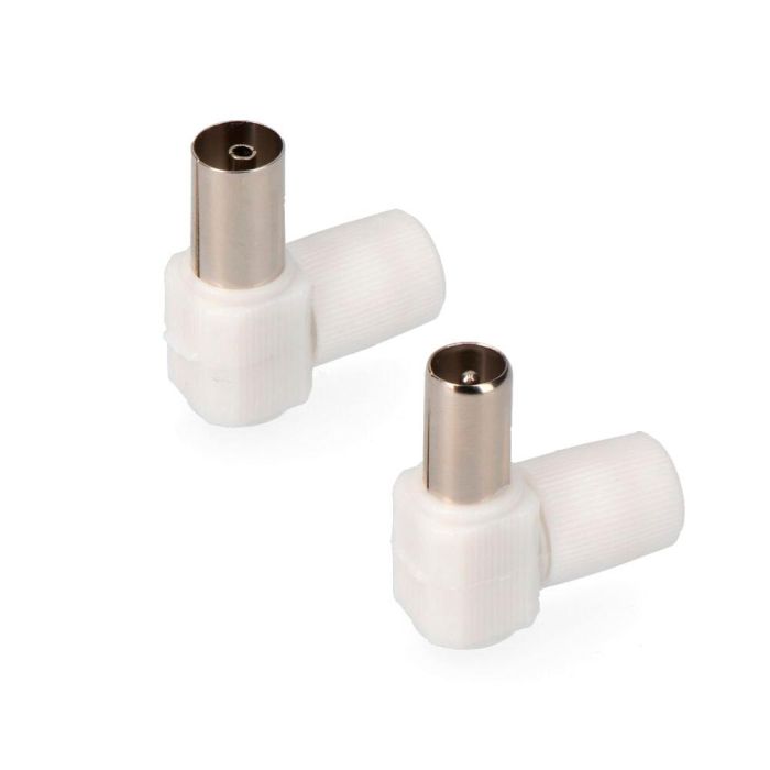 Edm Clavija + base tv acodada en polietileno blanco 9,5 mm 0 Edm Clavija + base tv acodada en polietileno blanco 9,5 mm 0