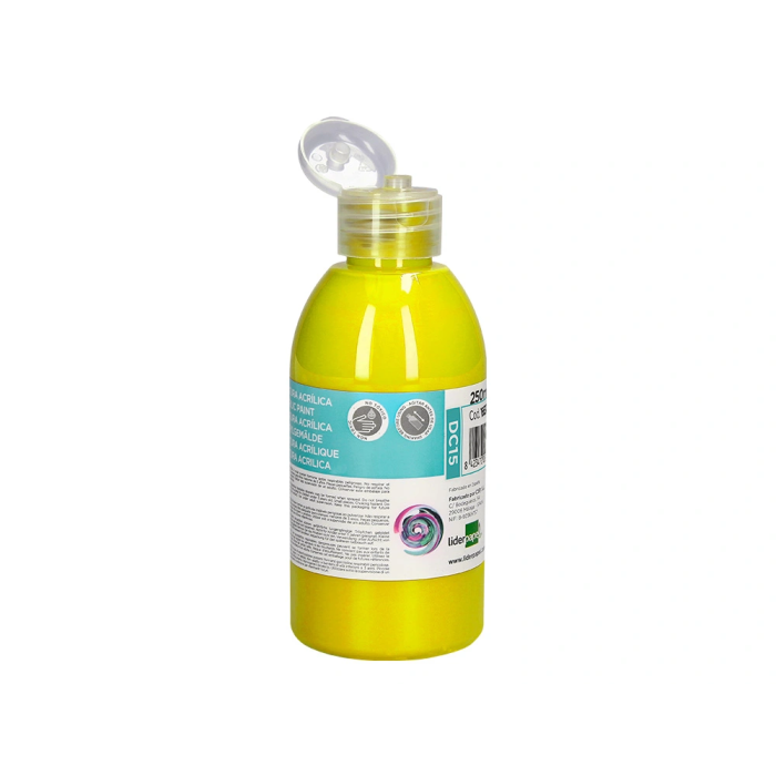 Liderpapel Pintura Acrílica Bote 250 ml Amarillo 2