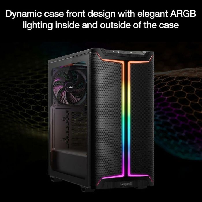 be quiet! Pure Base 501 DX Caja PC Midi Tower Negra con Ventana Lateral, Iluminación RGB, Compatible ATX, Filtro Antipolvo 9 be quiet! Pure Base 501 DX Caja PC Midi Tower Negra con Ventana Lateral, Iluminación RGB, Compatible ATX, Filtro Antipolvo 9