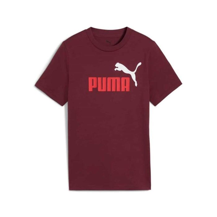 Camiseta de Manga Corta Infantil Puma Essentials 2 Color No.1 Granate M 0 Camiseta de Manga Corta Infantil Puma Essentials 2 Color No.1 Granate M 0