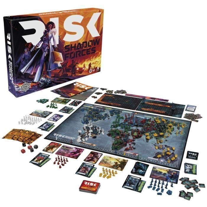 Risk Shadow Forces, juego de estrategia, juego de mesa Legacy para familias y adultos, 13 años, de 3 a 5 jugadores, Avalon Hill 5 Risk Shadow Forces, juego de estrategia, juego de mesa Legacy para familias y adultos, 13 años, de 3 a 5 jugadores, Avalon Hill 5