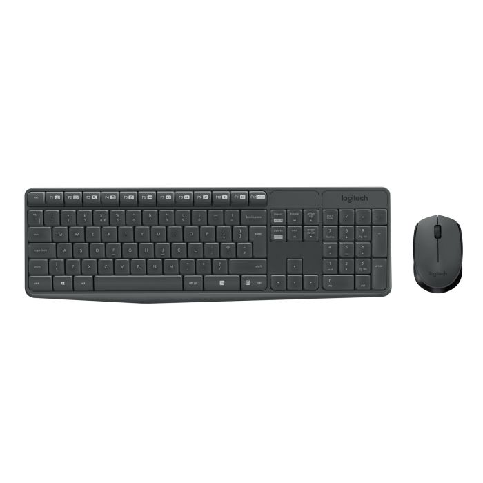 LOGITECH TECLADO + MOUSE MK235 wireless resistente a salpicaduras