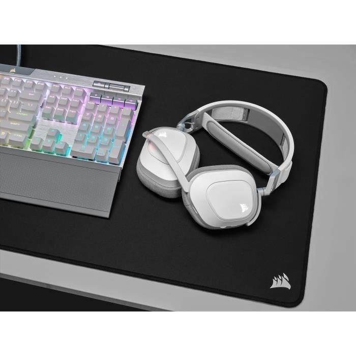Casco de juegos - Corsair HS80 Wireless - White - Micrófono Omnidireccional 3 Casco de juegos - Corsair HS80 Wireless - White - Micrófono Omnidireccional 3