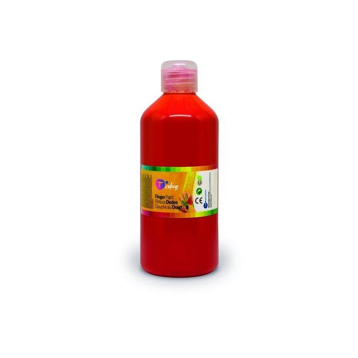 Pintura De Dedos Tcolors 500 Ml (Botella) Rojo