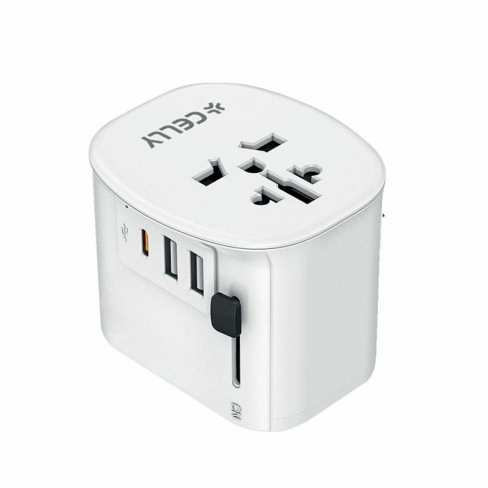 Cargador de Pared Celly MULTIPLUG30WWH 30 W Cargador de Pared Celly MULTIPLUG30WWH 30 W