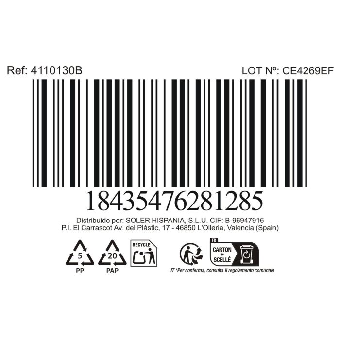 La Mediterranea Taza "Calobra" Azul 350 cc (36 Unidades)