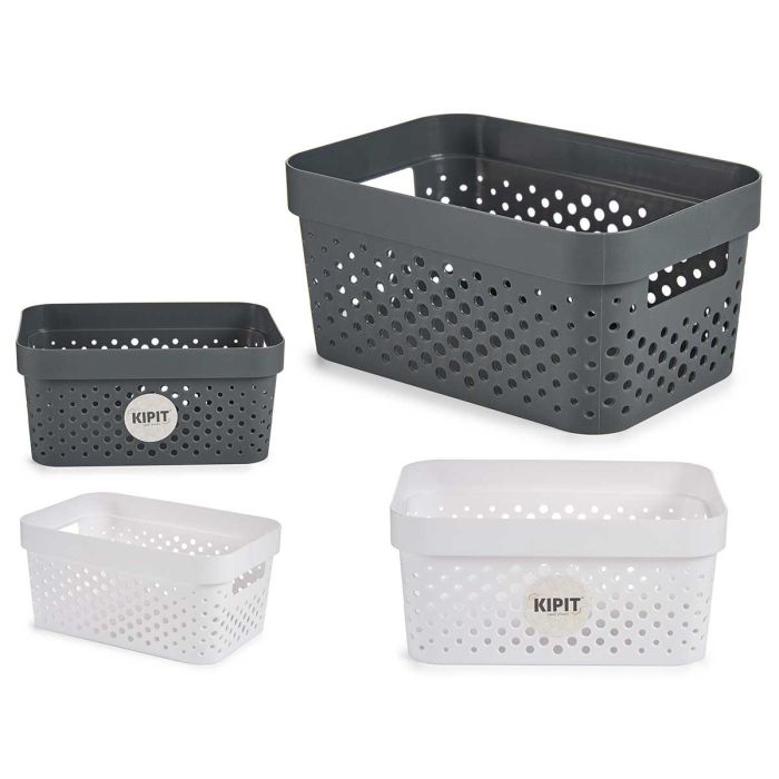 Cesta Multiuso Kipit 26x21.5x36 cm, Surtidos Colores, 2.5L (12 Unidades) Cesta Multiuso Kipit 26x21.5x36 cm, Surtidos Colores, 2.5L (12 Unidades)