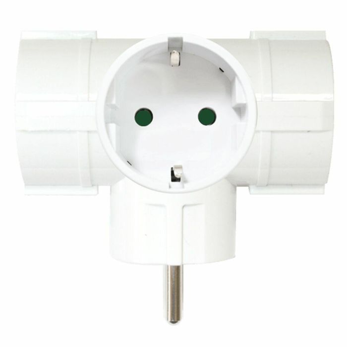 Adaptador para Enchufes Silver Electronics 9153 3500W Blanco 220 V