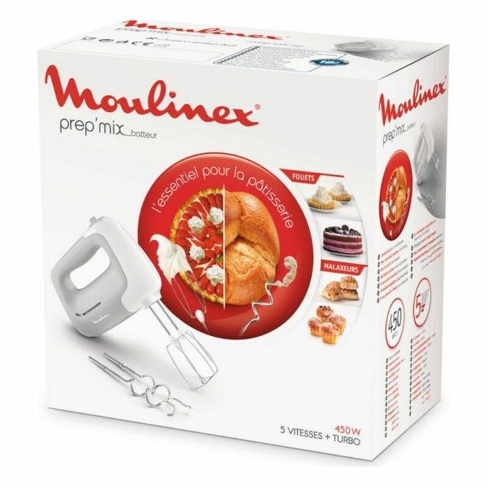 Batidora Amasadora / Varilla Moulinex Prep Mix HM450B10/ 450W 1 Batidora Amasadora / Varilla Moulinex Prep Mix HM450B10/ 450W 1