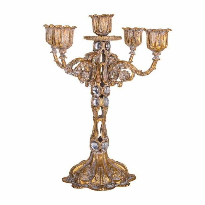 Candelabro Alexandra House Living Dorado Hierro 17 x 25 x 17 cm 1