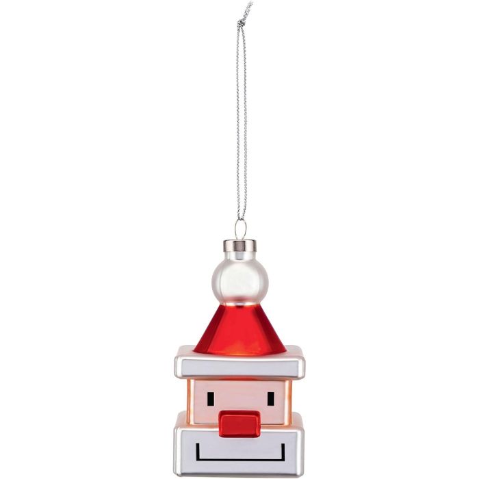 Alessi Bola de Navidad Santa Cube GJ02 1 - Vidrio soplado decorado a mano, diseño original Alessi Bola de Navidad Santa Cube GJ02 1 - Vidrio soplado decorado a mano, diseño original
